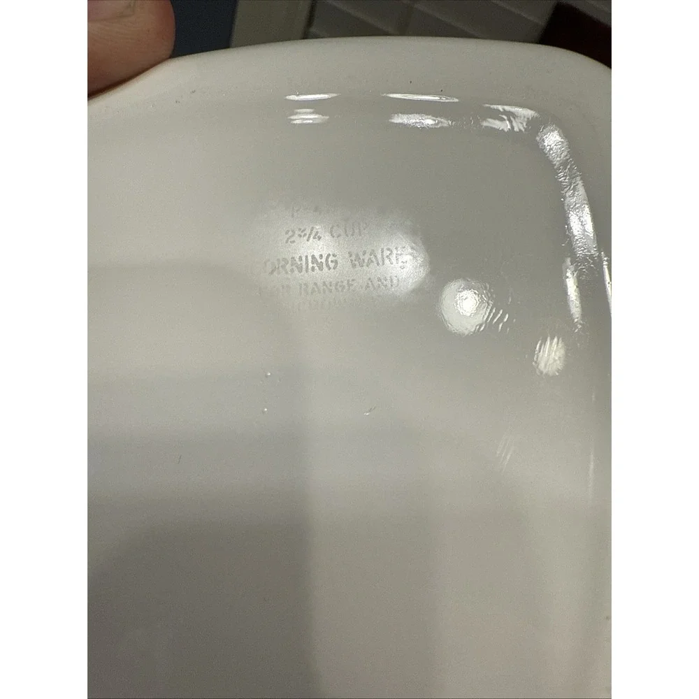 Lot 2 Corning Ware 2 3/4 Cup Dish Country Festival Bluebird P-43-B Vintage 1975